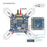 Système Matek d'origine XCLASS PDB FCHUB-12S V2 Board 12V Output 440A Current Sensor 3-12S pour RC Drone Quadcopter Multicopter